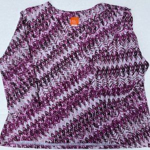 Hearts Of Palm Women 3/4 Sleeve Top Size 3X